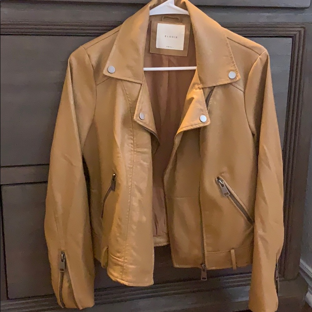 Faux Leather Moro Jacket